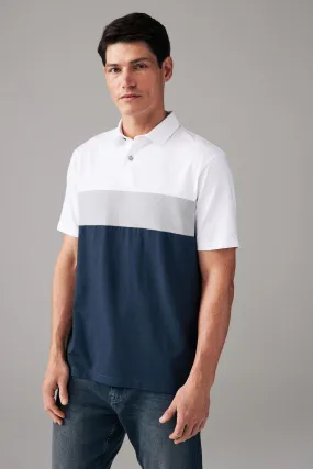 100% Cotone Maniche corte Polo Button Up Block    