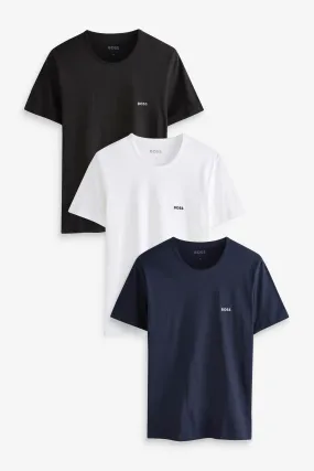 BOSS T Shirt Classica in Cotone 3 Confezione    