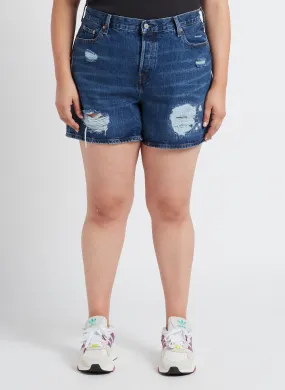  LEVI'S   PL 501 HIGH RISE SHORT - Shorts in jeans a vita alta | Jeans slavati