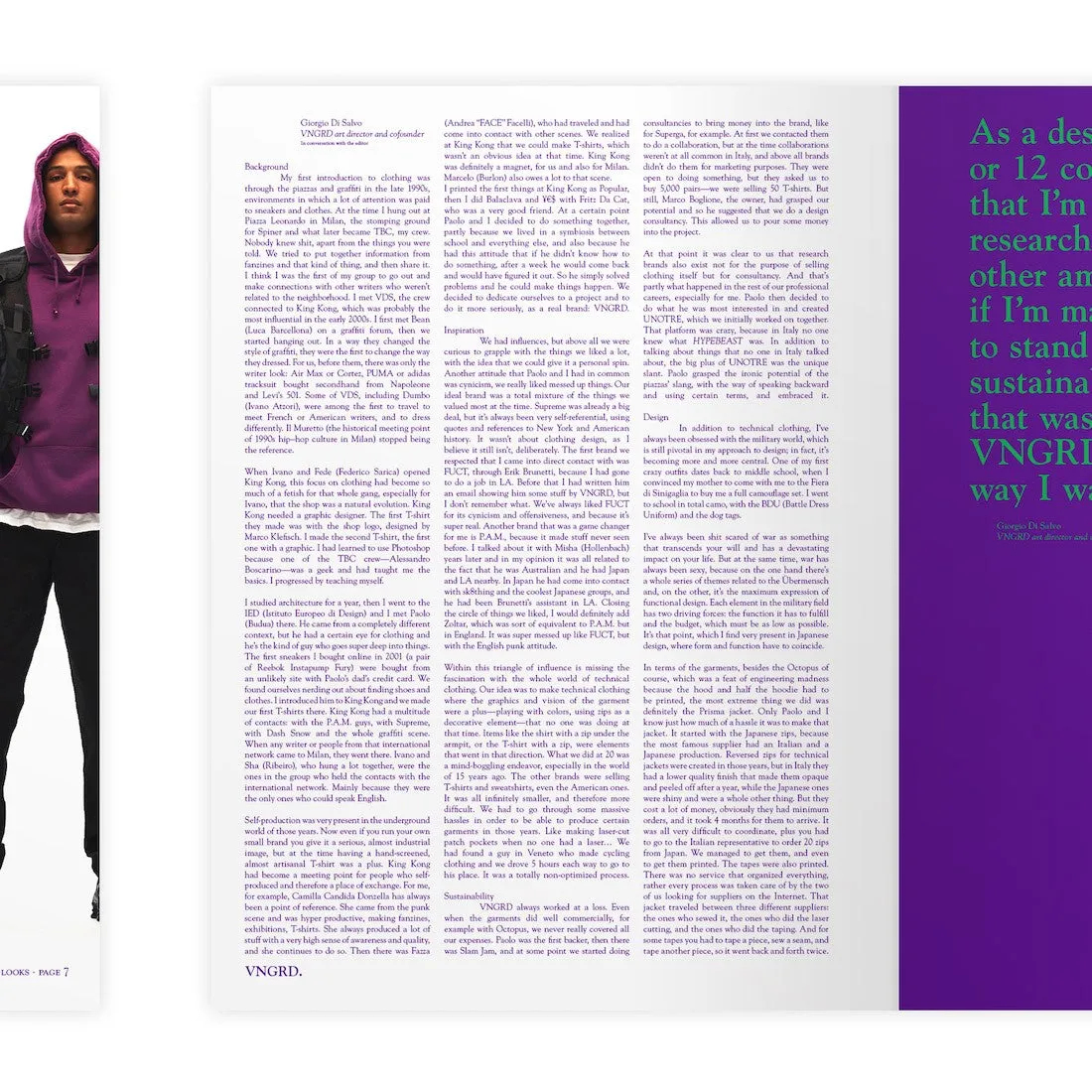 Libro Uomo Vngrd Book Purple