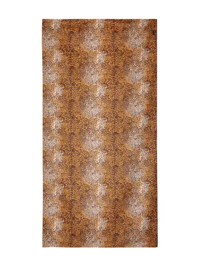 Me Fui telo mare in fantasia animalier Stained arancio nero