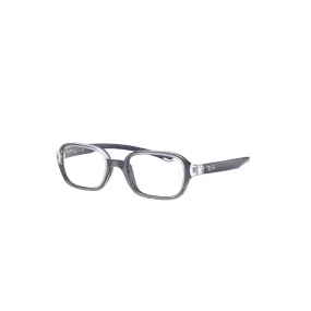   Ray-Ban Junior RY 9074V - 3881 Trasparente Su Gomma Blu | Occhiale Da Vista Bambino Unisex 