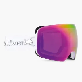 RED BULL SPECT CHUTE 03 White Maschera da sci lente cat2 specchiata e seconda lente nuvoloso
