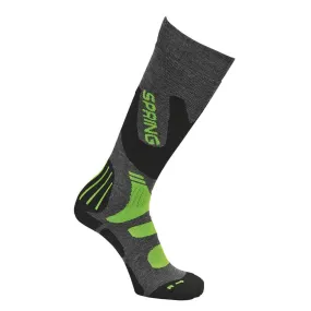 SPRING 921/N WINTER WARM EVOLUTION Dark Grey/Lime calza sci 27% merinos